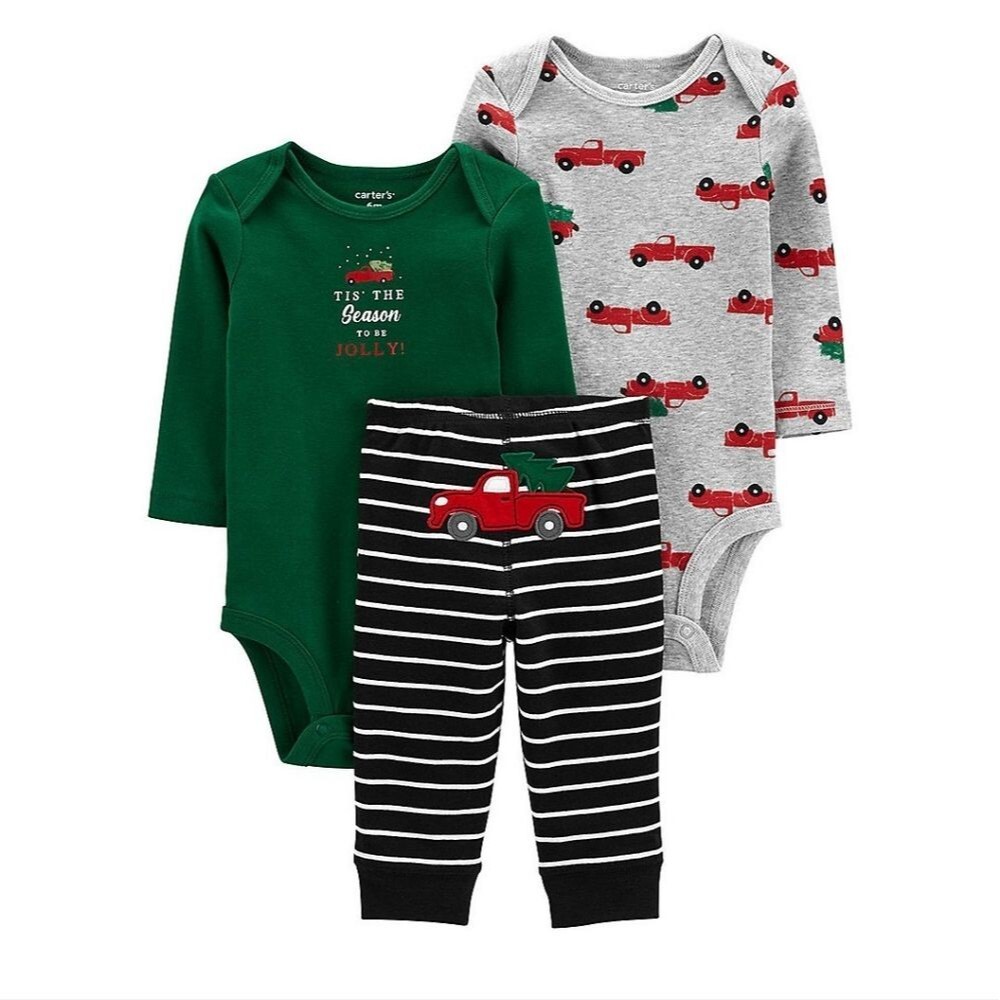Carter's Baby 3-piece Hoilday Truck Outfit Set
